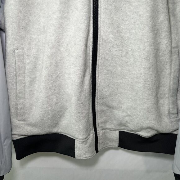 MSX By Michael Strahan Full Zip Reversable Jacket Mens Size Large Gray Fleece - Picture 13 of 16